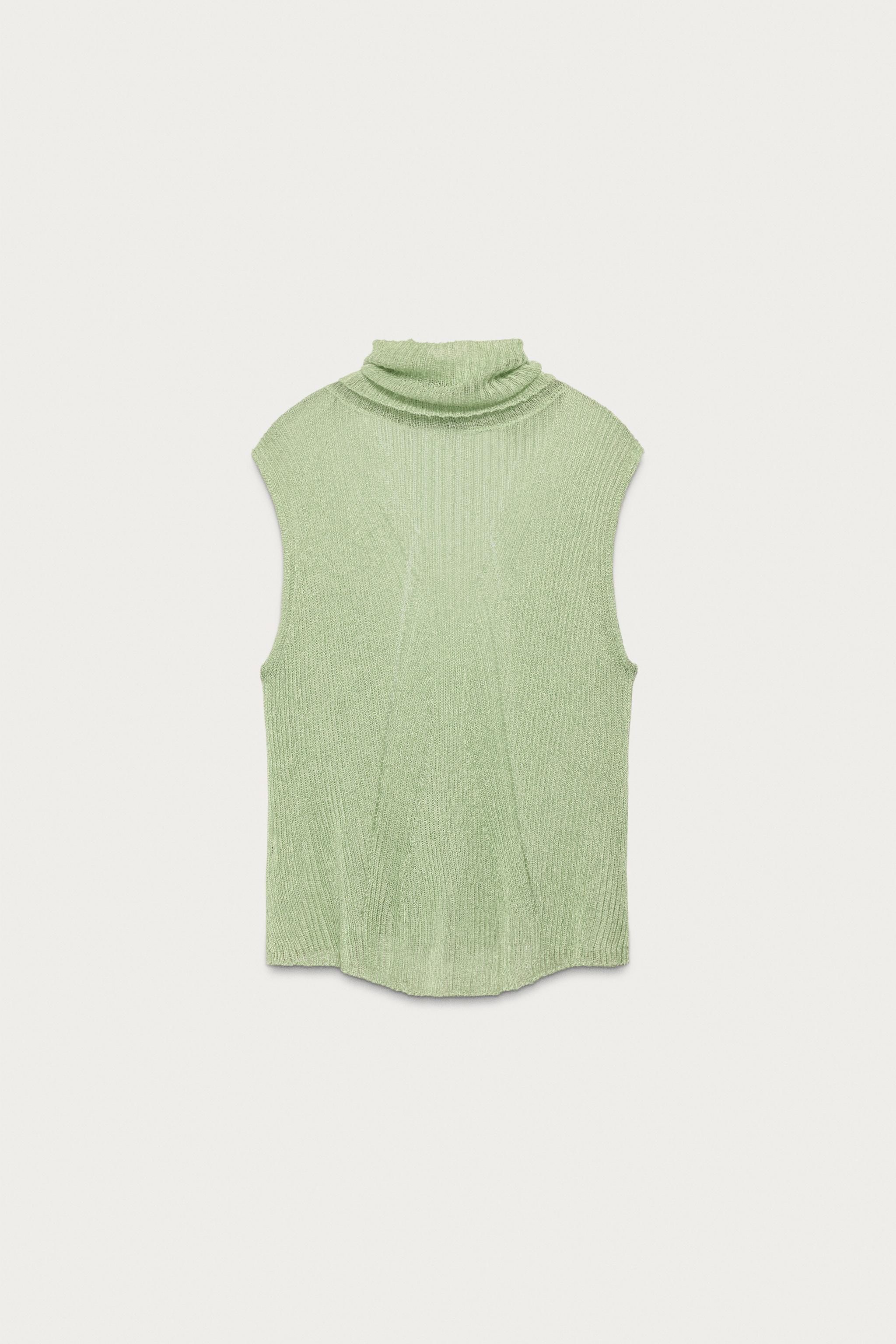 MARISA BERENSON X ZARA METALLIC THREAD KNIT TOP